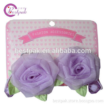 2014 korea style purple sheer ribbon hair accessories for small kids
